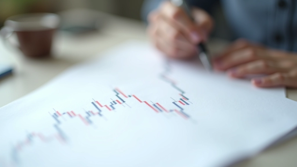 Time series graph showing currency fluctuations over several months with trend lines and volatility patterns